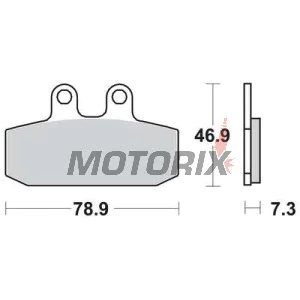 Brzdové destičky -TRW- MCB557, Aprilia Atlantic/Scarabeo/Sportcity 125-500, Leonardo 250-300, Tuareg 125-600, Cagiva Blues/Mito/Roadster 50-200, Gilera Dakota/ER/XRT 125-600, Honda NSR/CRM/XL 125, Malaguti Spider Max 500, Peugeot Speedake 50, Sachs Roadst