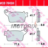 Brzdové destičky -TRW- MCB784SH, Honda CB600F Hornet, CBR600RR/1000RR Fireblade; Kawasaki Ninja ZX-6R 636, ZX-10R; Suzuki GSX-R 600/750/1000; Yamaha YZF-R1/R6 (2006-2020)