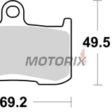 Brzdové destičky -BREMBO- 07KA23SR, Kawasaki Z800/Z900/Z1000, Suzuki B-King 1300 & GSX-S 750, Triumph Daytona 675/Street Triple 675/Speed Triple 1050/Tiger 1050, Indian Chieftain/Roadmaster, Victory Hammer/Vegas