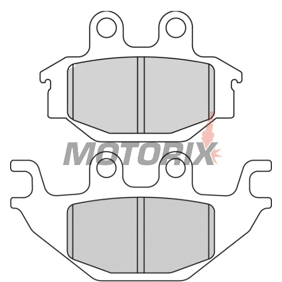 Brzdové destičky -FERODO- FDB2184SG, Adly 300-500cc ATV, Arctic Cat DVX 250, CPI XS 250, Kawasaki KVF Brute Force 300, Kymco KXR/MXU/Maxxer 250-700cc, Yamaha MT 125 & YZF-R125 125cc (2004-2018)