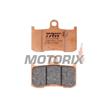 Brzdové destičky -TRW- MCB737TRQ, Kawasaki Z/ZR/ZRX - Z800/Z900/Z1000, ZR800, ZRX400 - 400-1000cc, 1998-2018