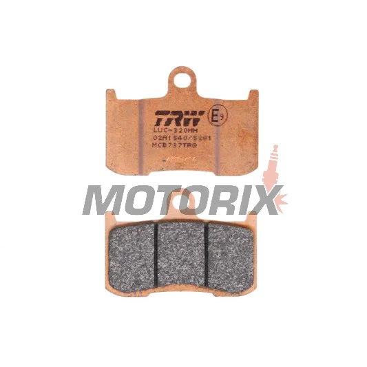 Brzdové destičky -TRW- MCB737TRQ, Kawasaki Z/ZR/ZRX - Z800/Z900/Z1000, ZR800, ZRX400 - 400-1000cc, 1998-2018
