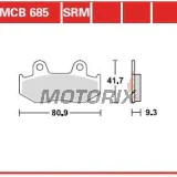 Brzdové destičky -TRW- MCB685SRM, sintrované, Honda CH125 Spacy, PS125i/150i, SES125/150 Dylan; Suzuki AN250/400 Burgman (1983-2013)