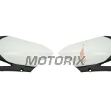 Zadní boční plasty -POLISPORT- černé/bílé, YAMAHA YZ 450 2010-2013