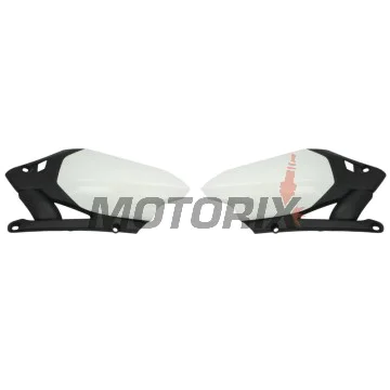 Zadní boční plasty -POLISPORT- černé/bílé, YAMAHA YZ 450 2010-2013