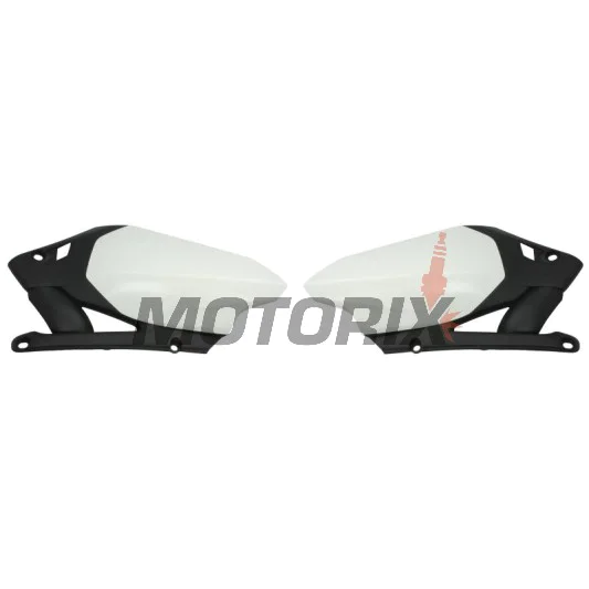 Zadní boční plasty -POLISPORT- černé/bílé, YAMAHA YZ 450 2010-2013