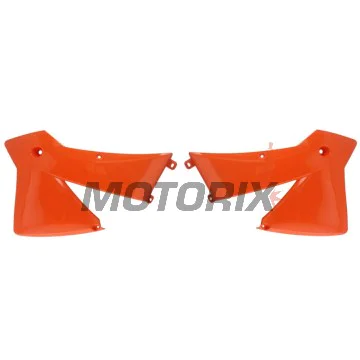 Přední boční plasty -POLISPORT- oranžové, KTM EXC, SX 125-380 2001-2004