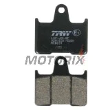 Brzdové destičky -TRW- MCB691, Honda CB400 Super Four (1999-2004), Kawasaki GTR1400 (2007-2017), ZX-14R Ninja 1400 (2006-2020), ZX-7RR Ninja 750 (1996-1999), ZZR1400 (2006-2019), MZ 1000S (2004-2005), Suzuki GSF650 Bandit/ABS (2005-2007)