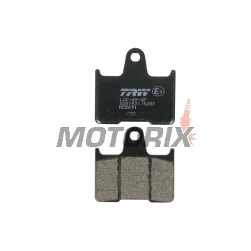 Brzdové destičky -TRW- MCB691, Honda CB400 Super Four (1999-2004), Kawasaki GTR1400 (2007-2017), ZX-14R Ninja 1400 (2006-2020), ZX-7RR Ninja 750 (1996-1999), ZZR1400 (2006-2019), MZ 1000S (2004-2005), Suzuki GSF650 Bandit/ABS (2005-2007)