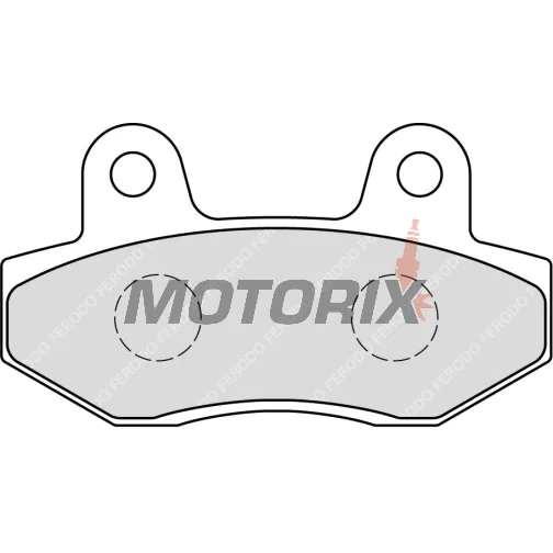 Brzdové destičky -FERODO- FDB312P, Honda CH Spacy/MBX 50-125, Hyosung GT/GV Aquila/Karion/XRX 125-650, Kymco Pulsar 125, Peugeot Django/Speedfight IV 50-125 1985-2015