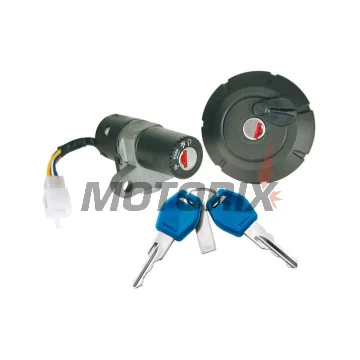 Sada zámků s víčkem nádrže -VICMA- Yamaha DT 50R/50X Supermotard, XT 125R/125X 2007-2010