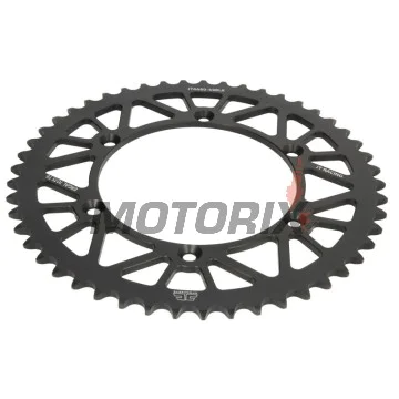 Zadní rozeta -JT- JTA460,49BLK, 49 zubů, černý, hliníkový, Kawasaki KDX 200 1984-1985, 1987-1988, 1995, 1997-1998, 2000, 2002-2004, 2006, KX 250 2004-2017, KX 450 2006-2020, KX 500 1989, 1993, 1996, 2000-2004