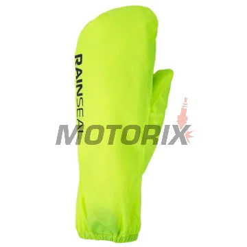 Nepromokavé rukavice -OXFORD- S/M, pro motocykl/skútr, neonově zelené - univerzální
