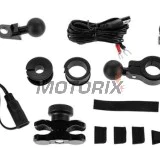Držák telefonu -4 RIDE- s USB nabíječka, antivibrační, 12-30mm uchycení - univerzální