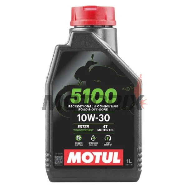 Motorový olej -MOTUL- 5100, 10W30, polosyntetika + ester, 1L