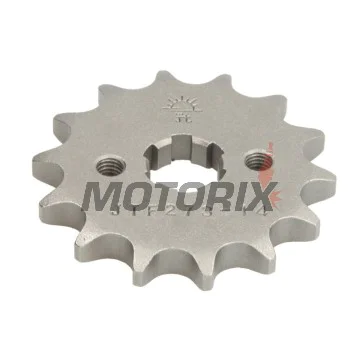 Přední pastorek -JT- JTF273,14, 14 zubů, Honda C 125 2018-2021, Junak 901 50 2018, Kawasaki D-Tracker 125 2010, KLX 125 2010-2013, Kymco Visar 125 2019, Suzuki FL 125 2007-2010