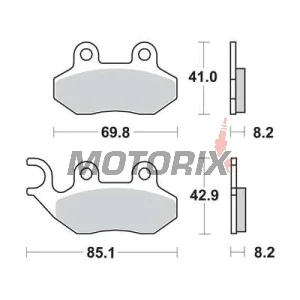 Brzdové destičky -TRW- MCB684, Cagiva Passing/Stella 50-125 1993-1997; Garelli Freeland/Joker/KRS 50-150 2002; Honda Dylan 125 2003-2005; Peugeot Tweet 50-150 2010; PGO T.Rex/PM-X/Charge 50-150 1999-2004; SYM Shark/Red Devil/Jungle 50-125 1997-2005