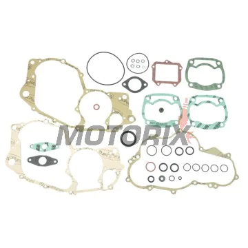 Kompletní sada těsnění motoru -ATHENA- Aprilia AF1 125 1988-1993, Europa 125 1990-1991, Pegaso 125 1989-1995, červený Rose 125 1988-1996, RS 125 1992-1995, Tuareg 125 1985/1988-1992