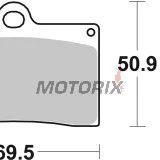 Brzdové destičky -BREMBO- 07BB15LA, Aprilia RS 250, Beta Euro, Jonathan, Cagiva Mito, Planet, Raptor, Ducati Monster, SS, 851, 888, 916, KTM Duke, SMC, SMR, Moto Guzzi California, V10, V11, MZ Skorpion, Sachs XTC, Yamaha SZR (1988-2007)