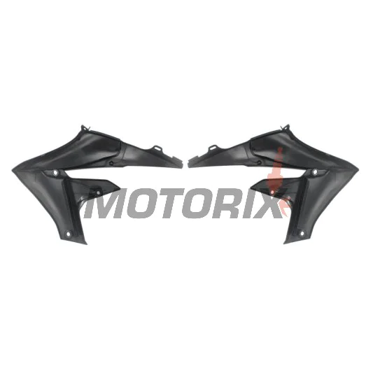 Přední boční plasty -POLISPORT- černé, YAMAHA YZ 250/450 2018-2023
