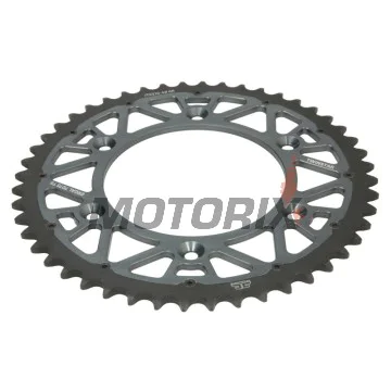 Zadní rozeta -JT- JTX210,48GR, 48 zubů, šedý, hybridní, Betamotor RR 125 2018-2021, RR 250 2013-2021, RR 400 2013-2016, RR 450 2013-2014, Honda CR 125 1983-2007, CR 250 1984-2008, CR 500 1984-2001, CRF 150 2003-2018, CRF 230 2003-2017