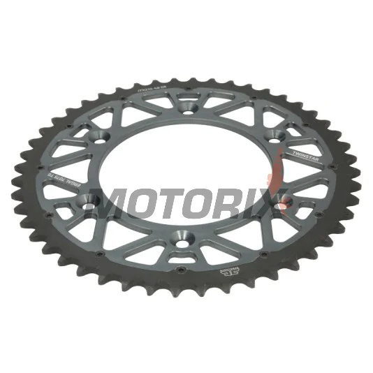 Zadní rozeta -JT- JTX210,48GR, 48 zubů, šedý, hybridní, Betamotor RR 125 2018-2021, RR 250 2013-2021, RR 400 2013-2016, RR 450 2013-2014, Honda CR 125 1983-2007, CR 250 1984-2008, CR 500 1984-2001, CRF 150 2003-2018, CRF 230 2003-2017