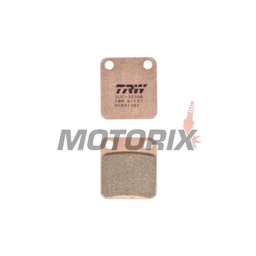 Brzdové destičky -TRW- MCB510SI, Daelim Delfino/NS/Otello/S2/S-Five/History 50-250 1996-2010; Honda CG/CRF 125-150 2003-2016; Kawasaki Eliminator/KLX/KX/KVF/Prairie/Z 65-400 1997-2020; Suzuki DR 125/200 1985-2017; Yamaha YFM Big Bear 350 1999