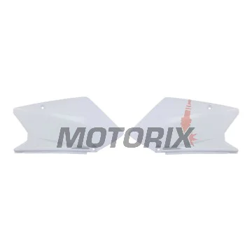 Zadní boční plasty -POLISPORT- bílé, SUZUKI RM-Z 450 2005-2006