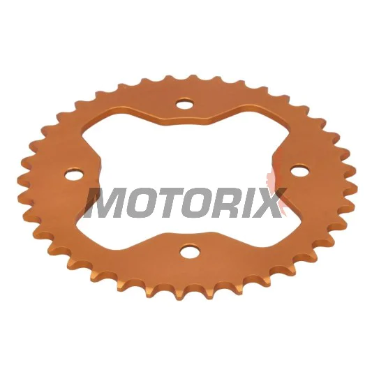 Zadní rozeta -JT- JTA881,38ORG, 38 zubů, oranžový, hliníkový, KTM SX 450 2009-2012, SX 505 2009-2013, XC 450 2008-2012, XC 525 2008-2013
