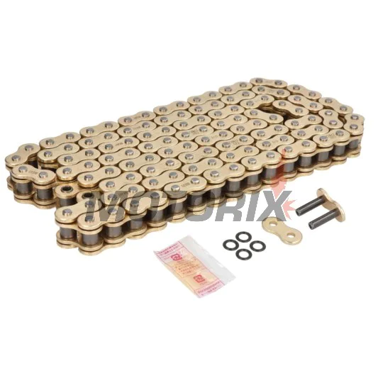 Řetěz -DID- 530ZVMX2G&G-120, velikost 530, 120 článků, dvojité zesílený, zlatá