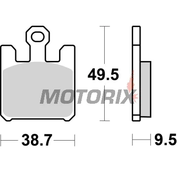 Brzdové destičky -BREMBO- 07SU26SR, Kawasaki Ninja ZX-6R 636, Ninja ZX-10R, Ninja ZX-12R, Suzuki GSX-R1000