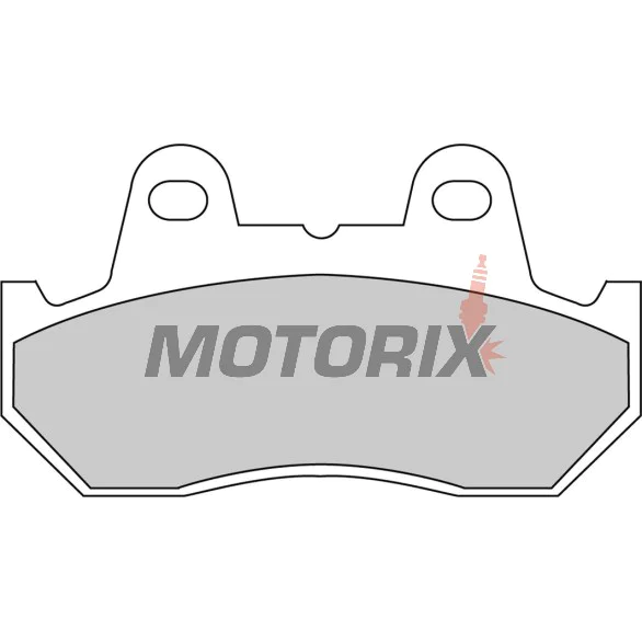 Brzdové destičky -FERODO- FDB244P, Honda CB 900/1100, CBR 600F (1987-1990), CX 500/650, VF 500-1000 Interceptor & Magna, VT 500-1100 Shadow, XL 600 Transalp (1980-2000)