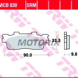 Brzdové destičky -TRW- MCB830, Kawasaki J125 125 (2016-2017), J300 300 (2014-2016), Kymco Downtown 125-200i (2009-2017), Kymco People GT 125-200i (2012)