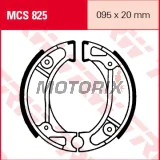 Brzdové čelisti -TRW- MCS825, 95x20mm, Honda CR50/60/80R, CRF70F/100R, CRM75, QR50, XR70/XR100R, Dio, Wallaroo, Vision (1982-2010), Kymco CX50, DJ50, DJW/DJX/DJY50, ZX50 Fever (1991-2007), HSC HSC01, SR50, ZR50, ZX50 (1992)