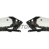 Zadní boční plasty -POLISPORT- černé/bílé, YAMAHA YZ 450 2010-2013