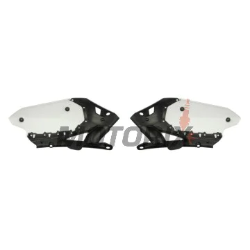 Zadní boční plasty -POLISPORT- černé/bílé, YAMAHA YZ 450 2010-2013