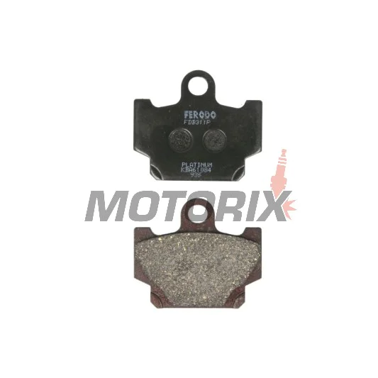 Brzdové destičky -FERODO- FDB311P, Yamaha RD80/125/250/350LC (1982-1984), SR125/250 (1996-1998), XJ550/650 (1983-1985), XS400 DOHC (1982-1984), XT500/600Z Tenere (1983-1989), XV250 Virago (1989-1994), XZ550 (1982-1984)