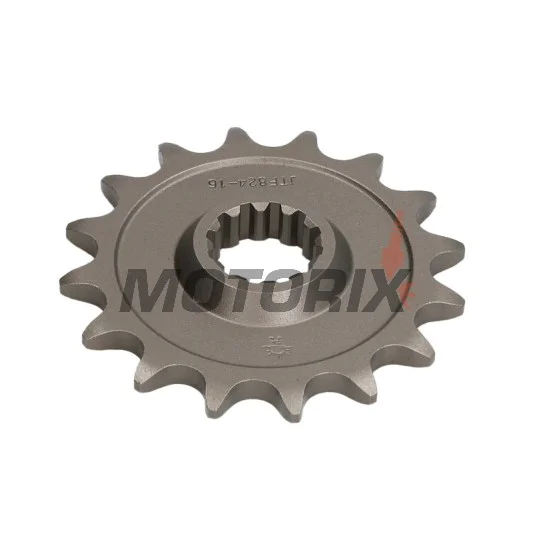 Přední pastorek -JT- JTF824,16, 16 zubů, Husqvarna CR 125/250 2000-2005, SM 450 2005-2010, SM 510 2004-2010, SM 530 2008-2009, SM 570 2001-2004, SM 610 1998-2010, SM 630 2010, SMR 450 2003-2010, SMS 630 2010-2011, TC 250 2002-2008