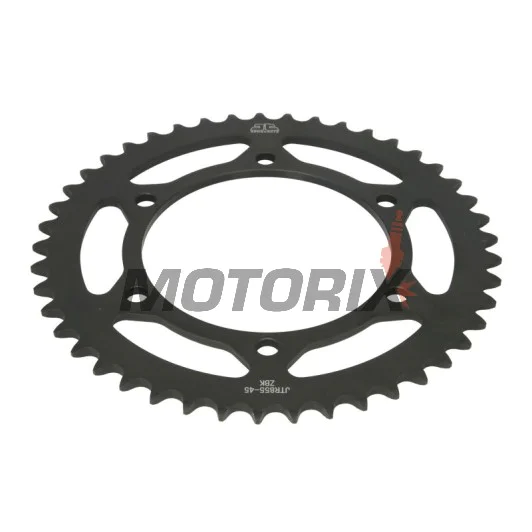 Zadní rozeta -JT- JTR855,45ZBK, 45 zubů, černý zinek, ocelový, Yamaha DT 250 1975, 1977-1982, MT-03 660 2006-2013, XJ 600 1992-2003, XT 660 2004-2016, XTZ 660 2008-2009, XTZ 750 1990-1998
