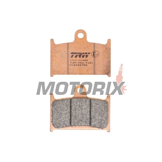 Brzdové destičky -TRW- MCB595TRQ, Suzuki GSX-R 400/750/1100 (1988-1995), Triumph Daytona, Rocket III, Speed Triple, Sprint, Thunderbird, Tiger, Trophy (1991-2016), Yamaha TZ250 (1990-2001)
