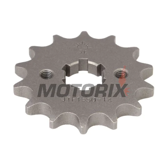 Přední pastorek -JT- JTF1550,14, 14 zubů, Betamotor RR 125 2006-2020, RR Enduro 125 2011-2020, SM 125 2006-2010, Husqvarna SMS4-TE 125 2010-2011, TE 125 2011-2013, Yamaha MT 125 2014-2017, T 105 1997-1998, WR 125 2008-2016