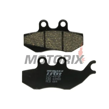 Brzdové destičky -TRW- MCB664, Aprilia ETX125, MX50, Pegaso50/125, RS50, RX50/125, Gilera DNA50/125/180, Runner125/180, Malaguti Madison125, Piaggio GT125/250, Hexagon125, Skipper125, Sachs ZX50/125, ZZ125, Rieju RS1 50Evo