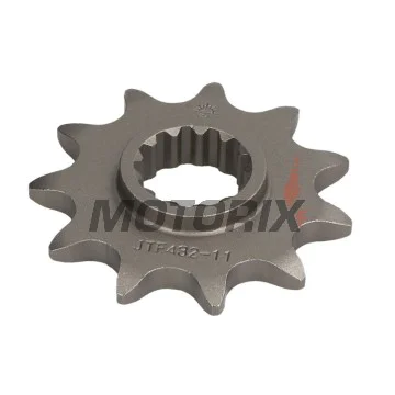 Přední pastorek -JT- JTF432,11, 11 zubů, Betamotor Jonathan 350 2001-2010, Kawasaki KLX 400 2003, Suzuki DR 250 1990-1995, DR 350 1990-1999, DR-Z 400 2000-2017, GSF 250 1995-2000, RM 250 2000-2012, RM-X 250 1989-2001