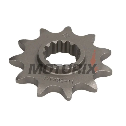 Přední pastorek -JT- JTF432,11, 11 zubů, Betamotor Jonathan 350 2001-2010, Kawasaki KLX 400 2003, Suzuki DR 250 1990-1995, DR 350 1990-1999, DR-Z 400 2000-2017, GSF 250 1995-2000, RM 250 2000-2012, RM-X 250 1989-2001