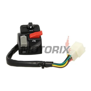 Levý držák -RMS- MBK CS (Mach G) 50 2002-2004, MBK CW (Booster) 50 2001-2004, Yamaha BW S 50 1999-2012, Yamaha CS (Jog) 50 2002-2015, Yamaha CW 50 2003-2004, Yamaha EW (Slider) 50 2000-2002, Yamaha YQ (Aerox) 50 2009-2012