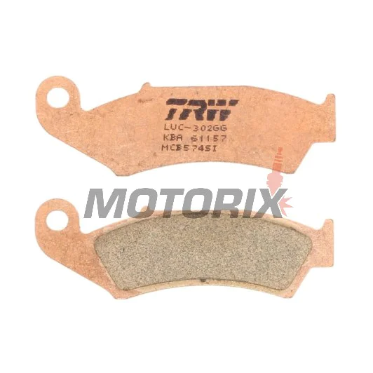Brzdové destičky -TRW- MCB574SI, Honda NX125 Transcity, NX250, XL250R Baja, XLR125R, XR250R/600R, Kawasaki KX125