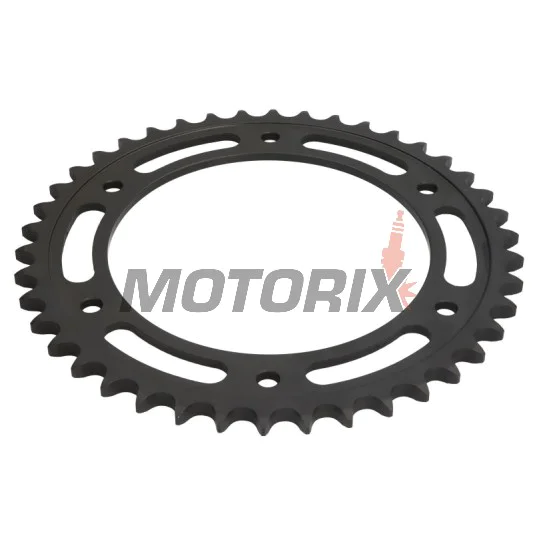 Zadní rozeta -JT- JTR6,42ZBK, 42 zubů, černý zinek, ocelový, BMW F 650 2008-2012, F 800 2008-2018
