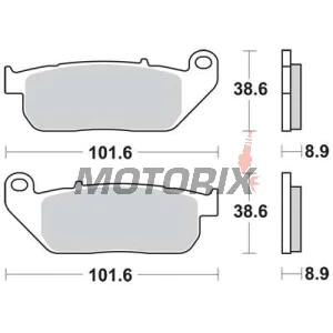 Brzdové destičky -TRW- MCB753SV, Harley Davidson XL Sportster, Custom, Roadster, Nightster, Forty Eight, Seventy Two, Iron - 883/1200cc, 2004-2013