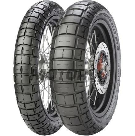 Přední off-road pneumatika -PIRELLI MOTOR- 110/80R19, M+S SCORPION RALLY STR