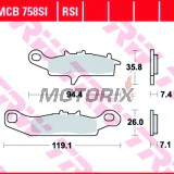 Brzdové destičky -TRW- MCB758SI, Kawasaki Brute Force/Prairie 650-700, KFX 450R & 700 V-Force, Suzuki LT-V 700 Twin Peaks, Polaris Ranger RZR 800, Suzuki RM85/RM85L